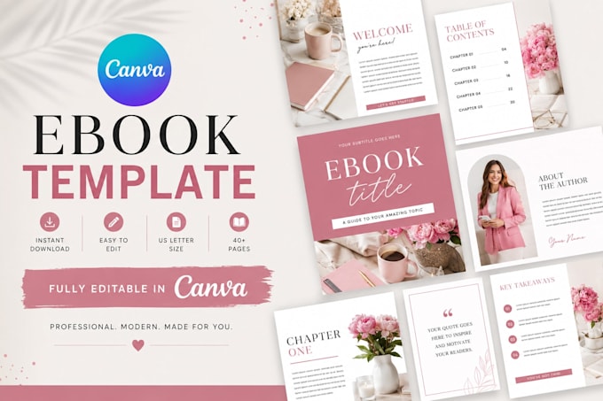 canva ebook design, lead magnet,workbook,ebook formatting and layout design