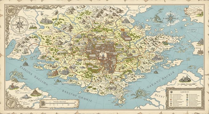 design custom maps, location maps ad illustrated map design