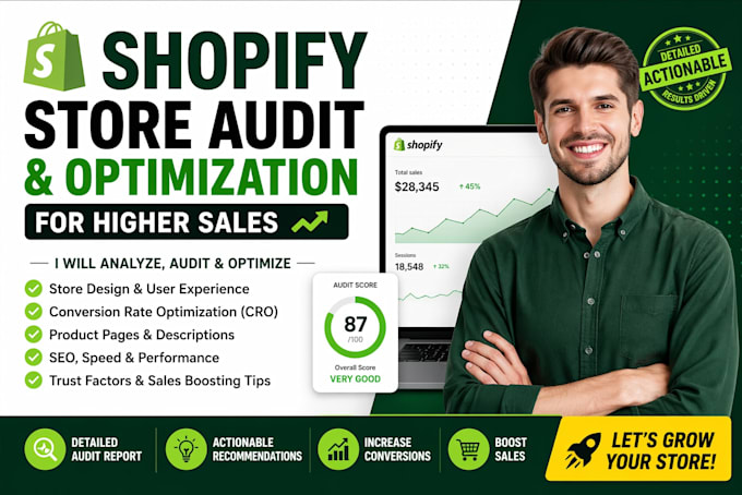 audit and optimize your shopify store for higher sales
