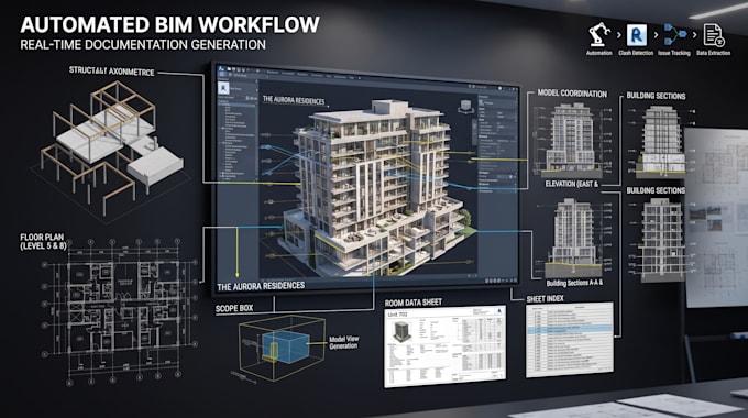 develop custom revit API plugins, pyrevit tools, and bim automation add ins