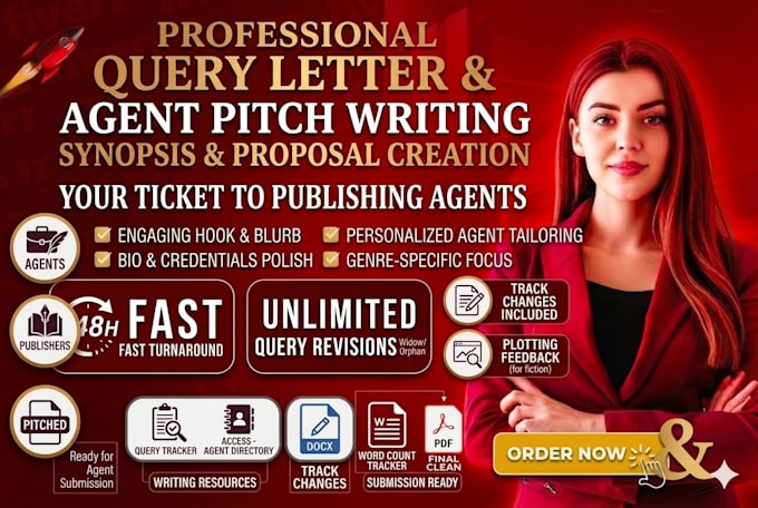 query letter, literary agent pitch, and book proposal for agents
