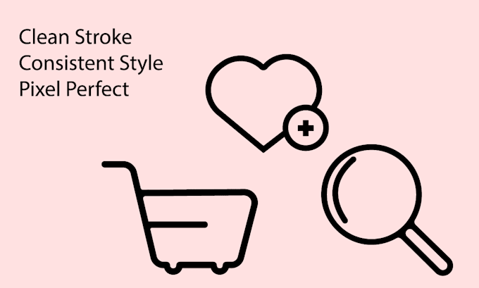 design minimal line icon set for app, website and UI