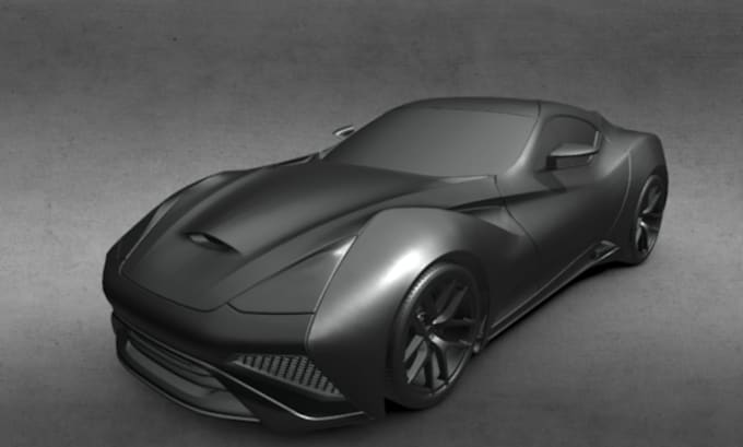 create custom 3d rc car model for 3d printing, simulation and rendering with