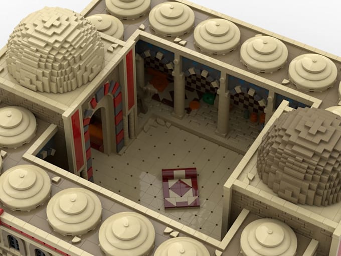 design custom lego moc, 3d models with bricklink studio files and instructions