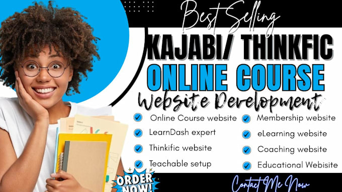 kajabi, teachable, thinkific online course website for coaches and instructors