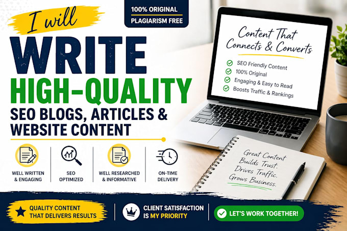 write high quality SEO blogs
