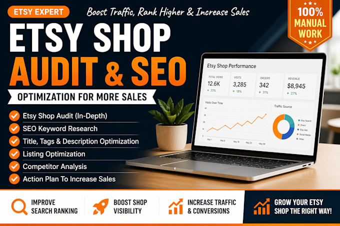 do etsy SEO shop audit and listing optimization to increase sales