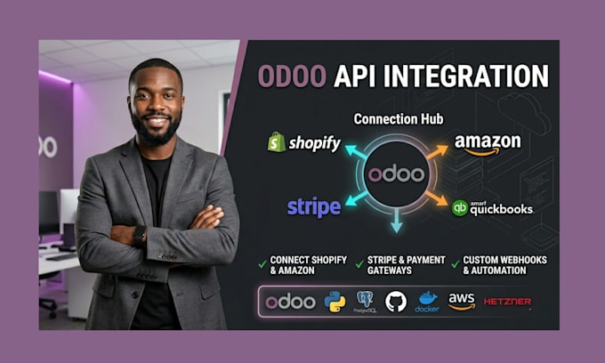 do odoo website design, odoo api integration, odoo automation and odoo migration