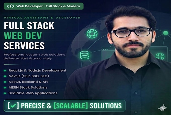 do website development, front end website, backend as full stack developer