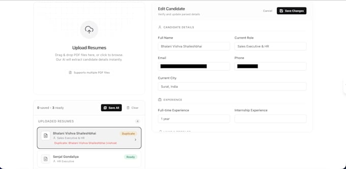 your custom web app dashboard or internal tool