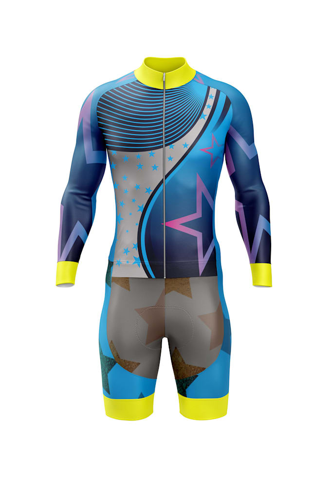 design professional cycling jersey mockup uniform