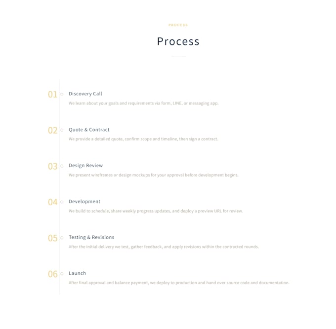 design and develop a landing page