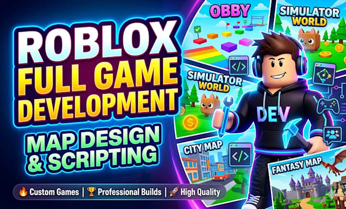 do roblox full game development roblox game roblox map design as your developer