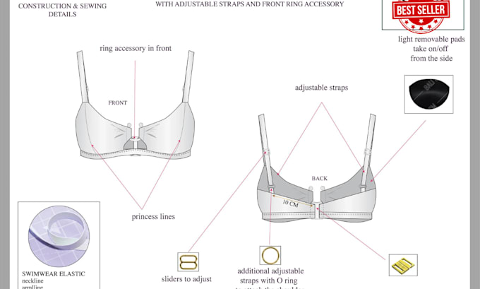 create a 3d fashion tech pack and digital apparel animation