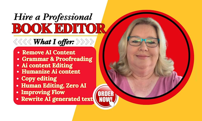 proofread, humanize ai content, rewrite and remove ai from content, human editor