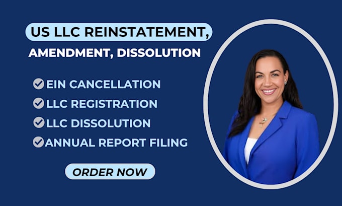 do us llc reinstatement, amendment, dissolution, close ein