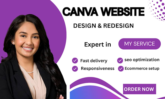 website design landing page canva website design
