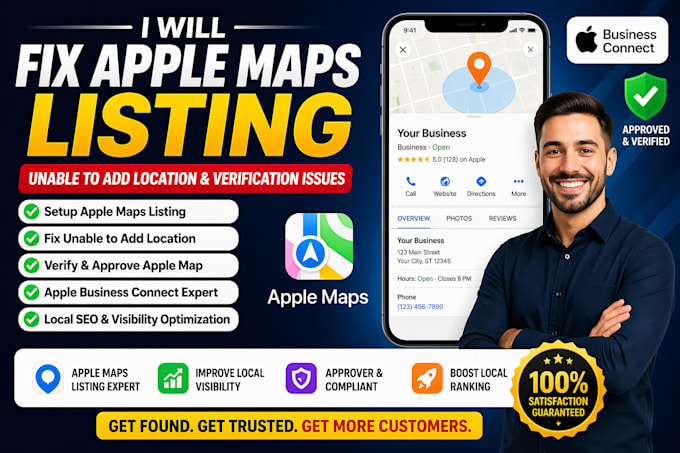 fix apple maps listing unable to add location and verification issues