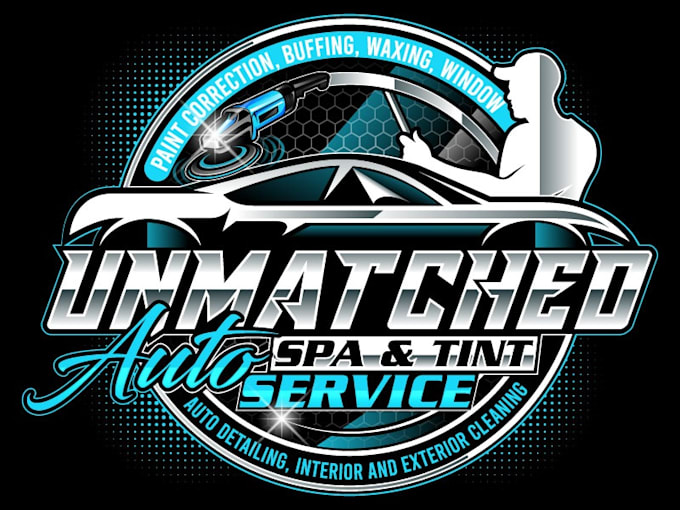 design awesome car detailing logo