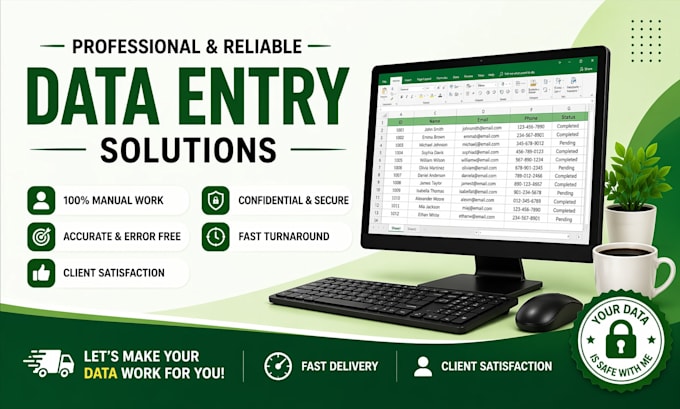 do accurate PDF to word excel conversion and data entry