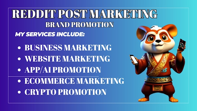 do reddit seo post for ai business website saas app product promotion