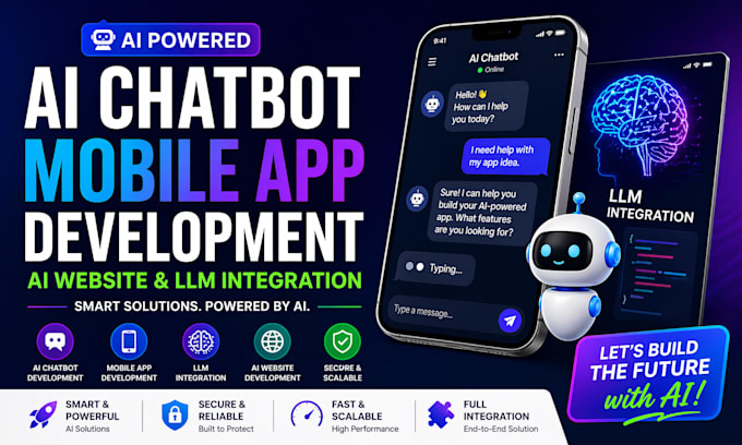 develop ai chatbot mobile app ai website hand ai development llm