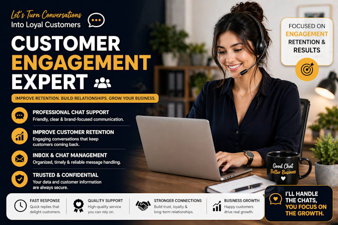 manage your customer engagement and improve retention with chat support