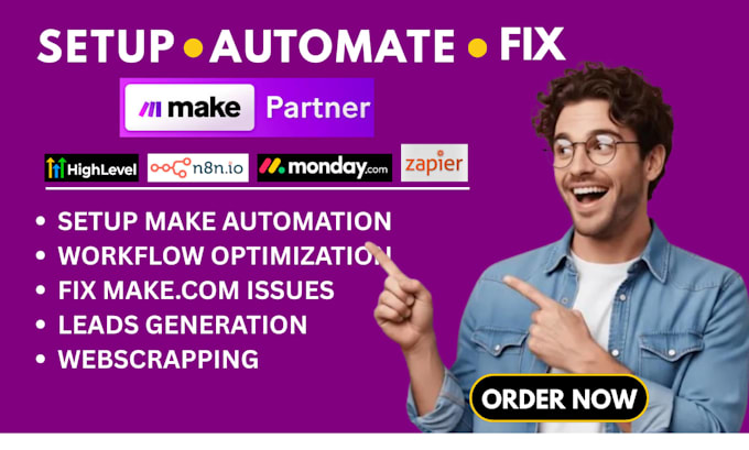 fix make com make com automation made com make workflow automation make expert