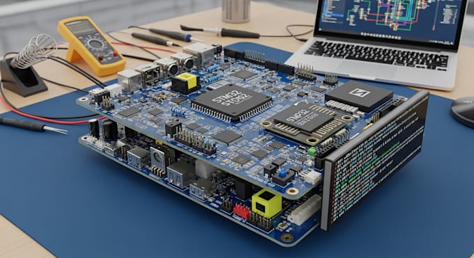 develop stm32 and esp32 pcb design with iot integration and firmware development