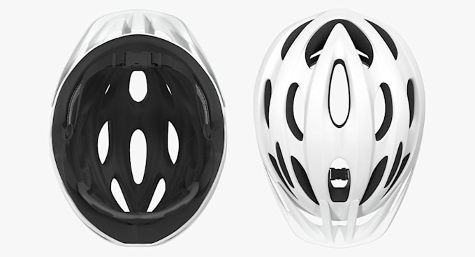 create 3d cycling helmet custom 3d helmet for product visualization