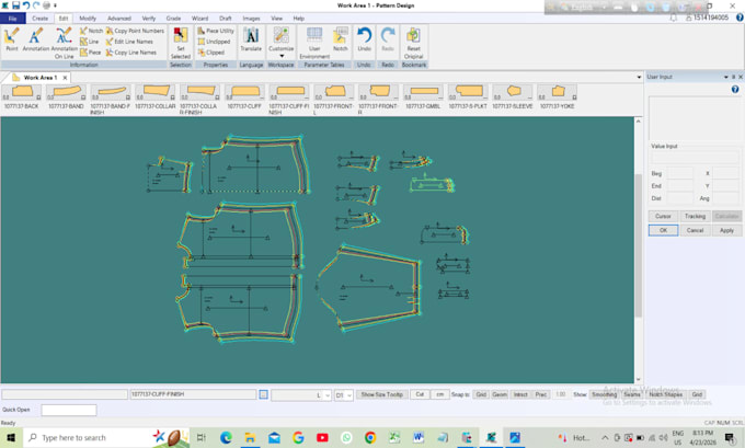 do clothing pattern making and grading using gerber accumark