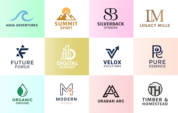 design a smart negative space or minimalist logo