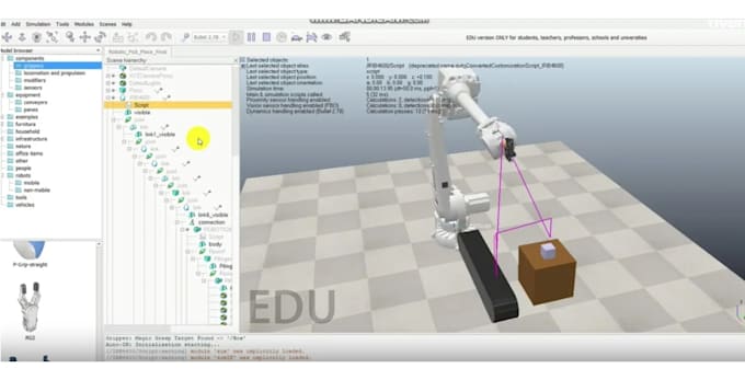 design and simulate robotic arm ready for manufacturing