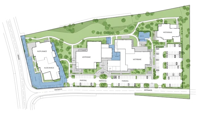 design vector maps, site plans, and floor plan designs