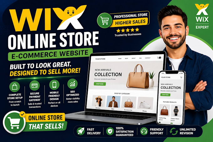 confidently create a wix ecommerce website and online store