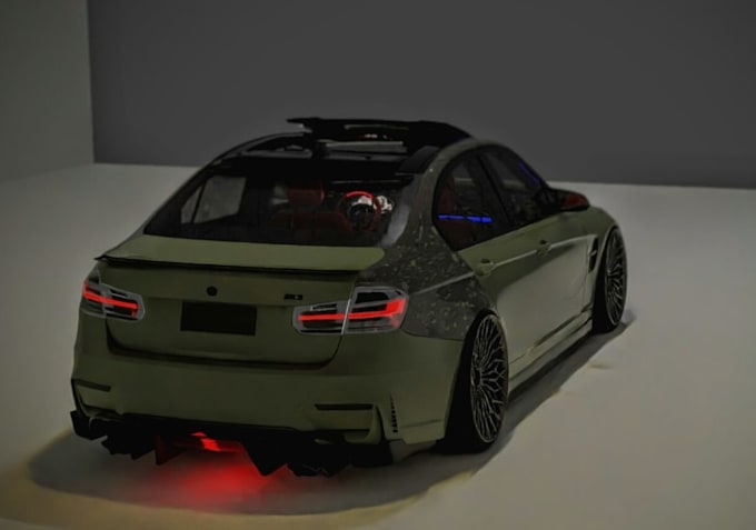 model 3d vehicle ready for roblox game, optimize car mesh, 3d rigging, animation