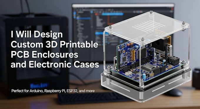 design custom 3d printable pcb enclosures and electronic cases with iot device