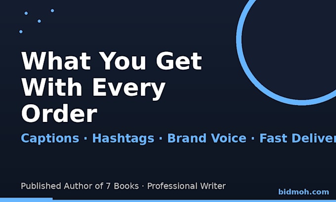 write engaging social media captions for instagram, tiktok and facebook