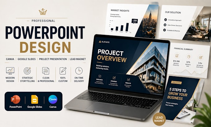 create powerpoint design canva project presentation google slides lead magnet
