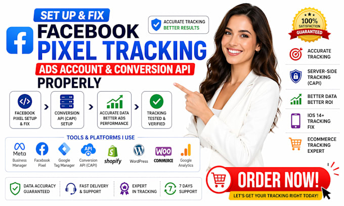 set up fix facebook pixel tracking ads account conversion API properly