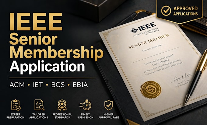 ieee senior membership application for eb1a, eb1 and fellow membership