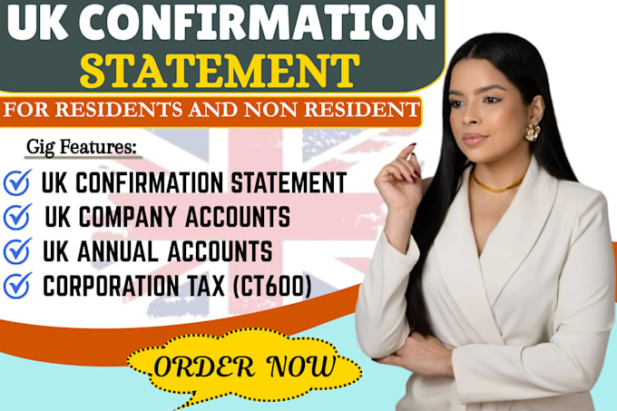file UK confirmation statement cs01, update company details