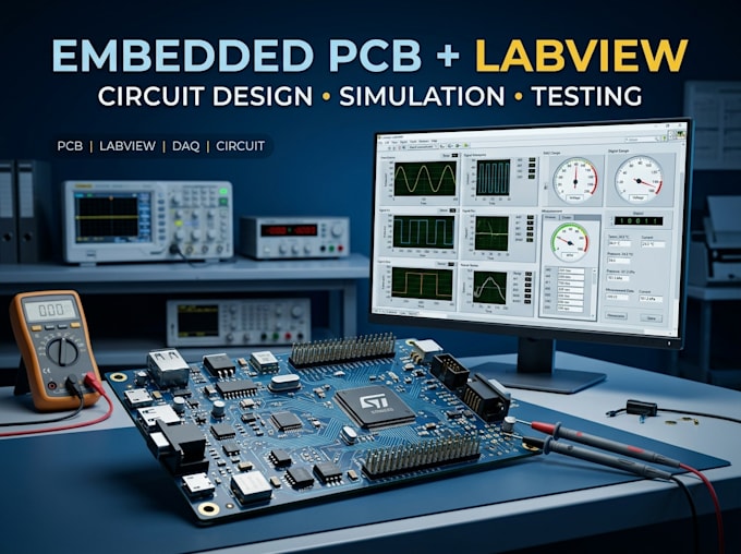 develop embedded hardware pcb labview simulation and circuit design