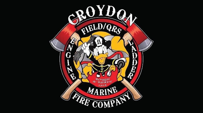 design high quality fire fighter mascot logo with express delivery