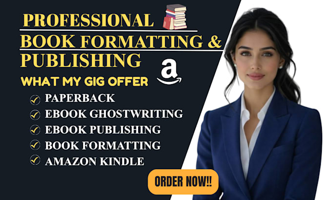 format your manuscript for kindle, paperback, and epub