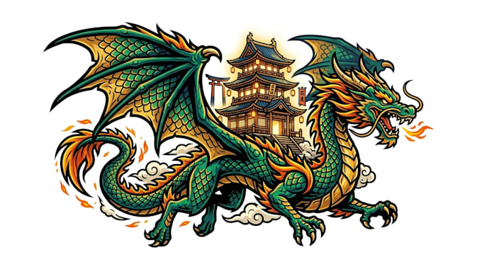create amazing dragon logo for your business