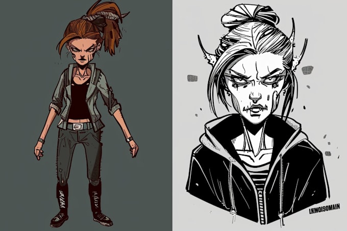 draw a character in manga style