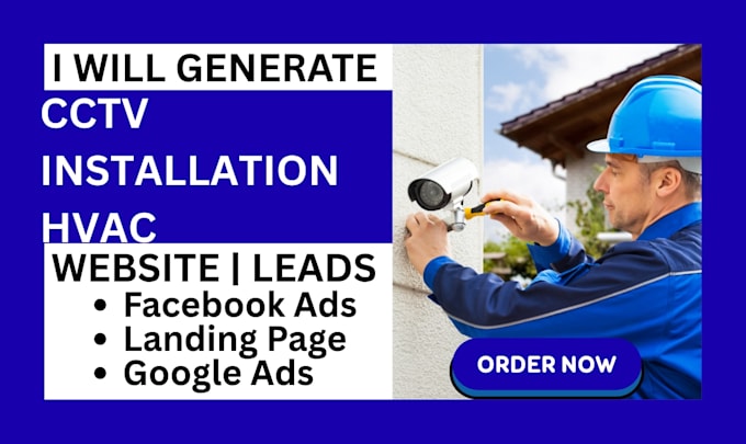 generate cctv and security system leads with high converting website
