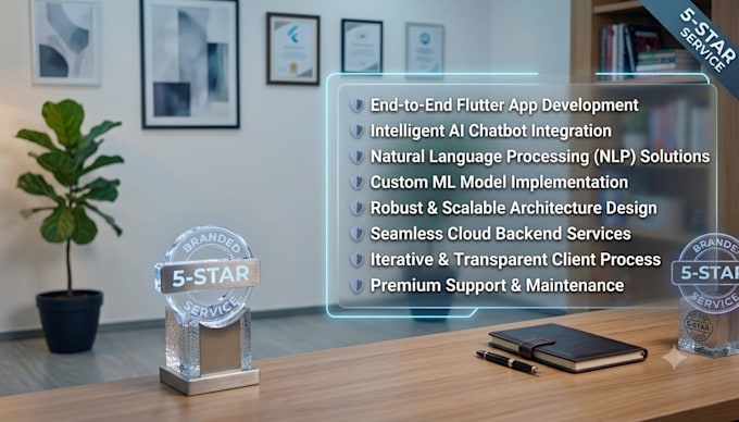 develop flutter apps with ai chatbots and machine learning