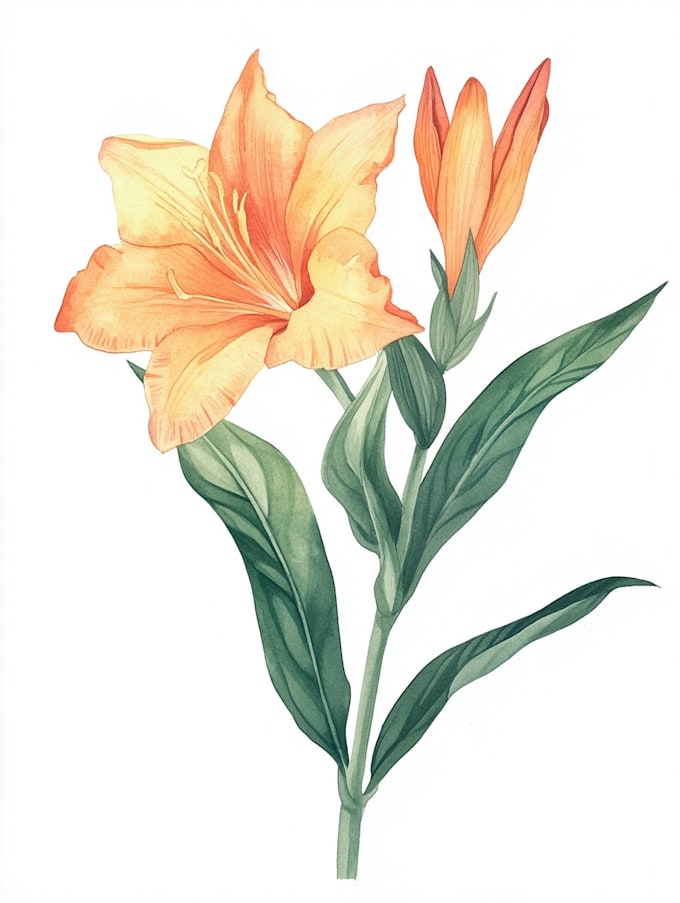 hand paint botanical illustrations